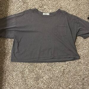 cotton-on slouch pocket crop top, size medium